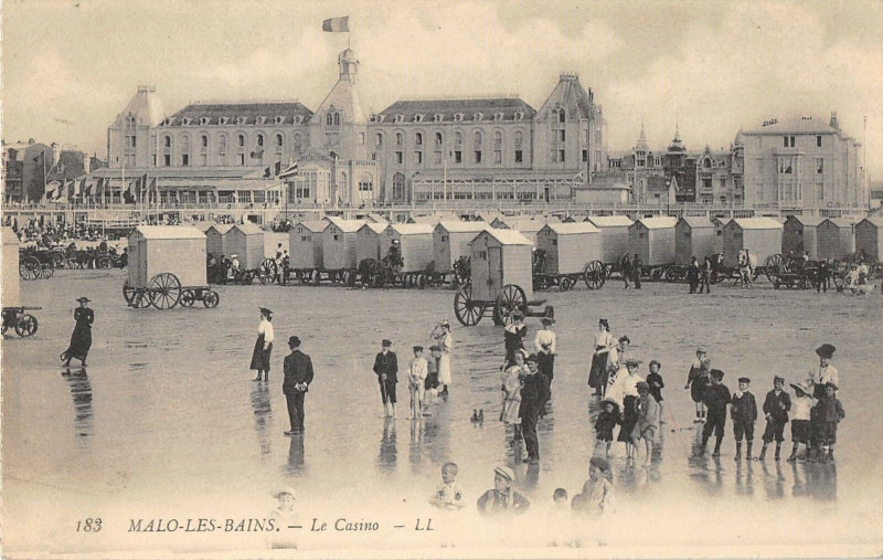 Carte postale ancienne Malo Les Bains Le Casino