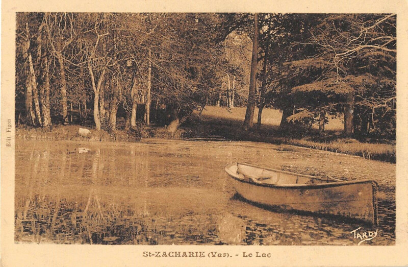 Carte postale ancienne Saint Zacharie Le Lac à Saint-Zacharie