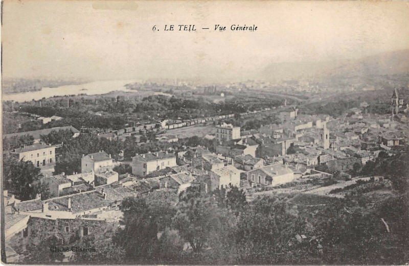 Carte postale ancienne Le Teil Vue Generale au Teil