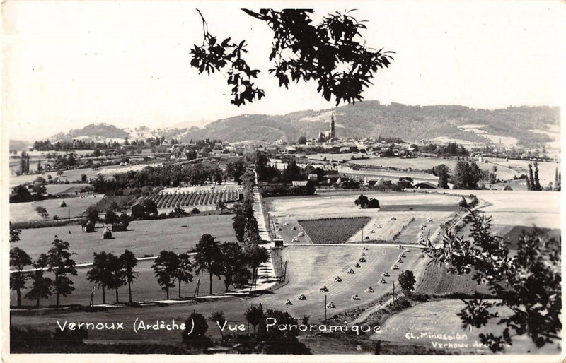 Carte postale ancienne Vernoux Vue Panoramique