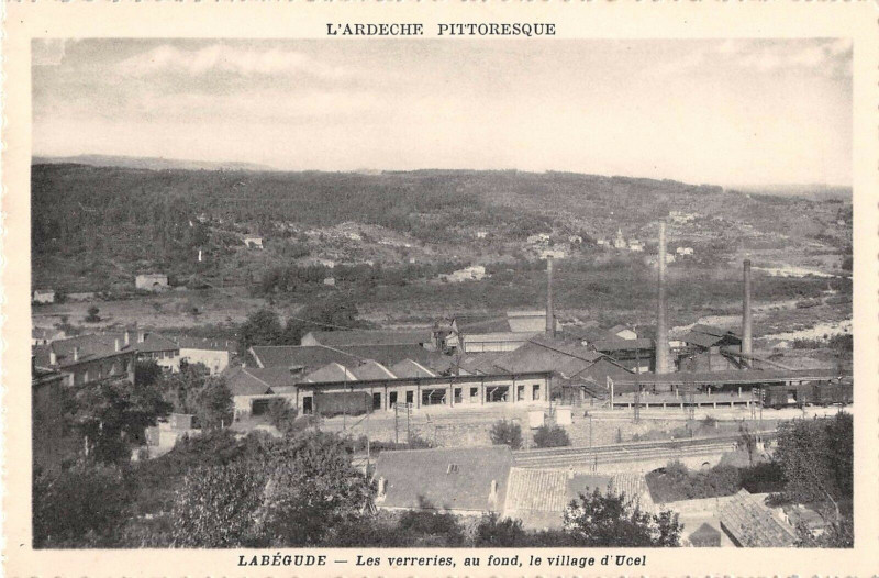 Carte postale ancienne Labegude Les Verreries à Labégude