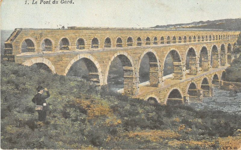 Carte postale ancienne Le Pont Du Gard