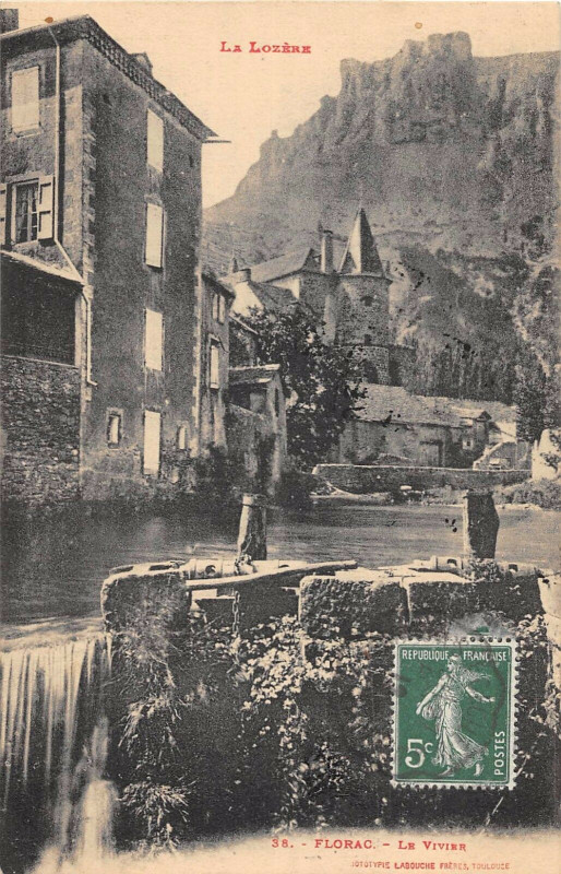 Carte postale ancienne Florac Le Vivier