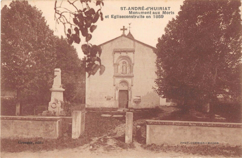 Carte postale ancienne Saint Andre D'Huiriat Monument Aux Morts