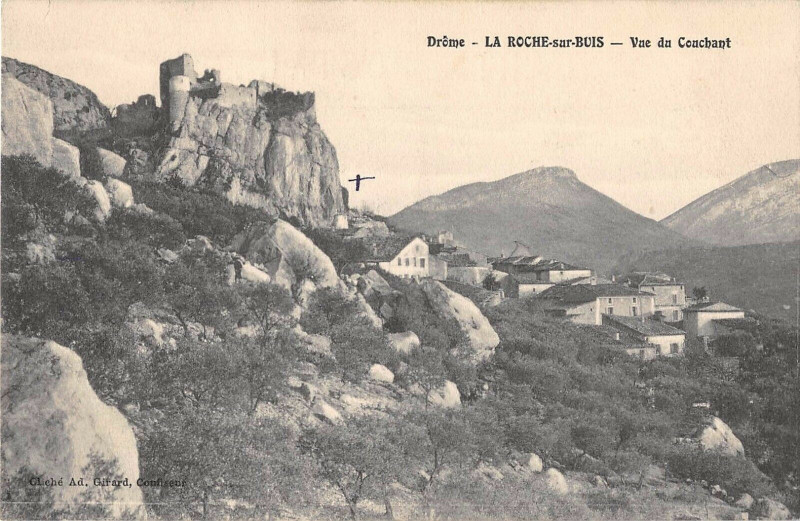 Carte postale ancienne La Roche Sur Buis Vue Du Couchant