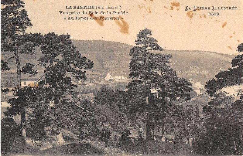 Carte postale ancienne La Bastide Vue Prise Du Bois De La Pinede