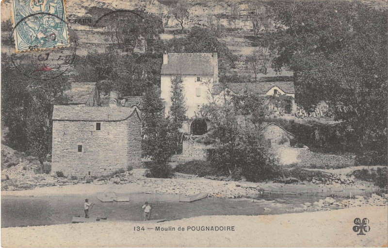 Carte postale ancienne Moulin De Pougnadoire