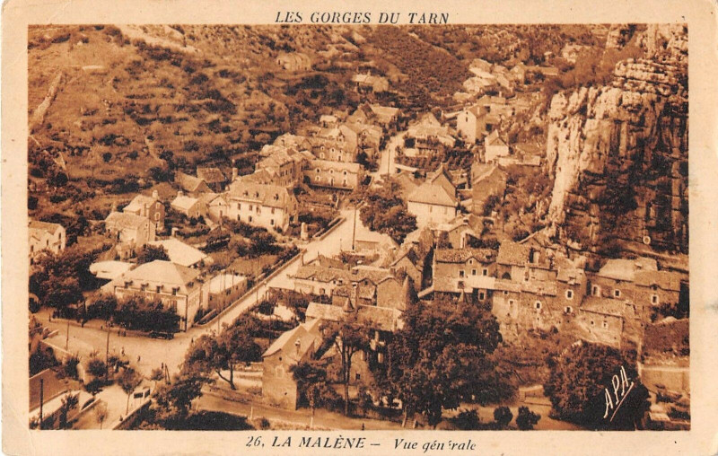 Carte postale ancienne La Malene Vue Generale