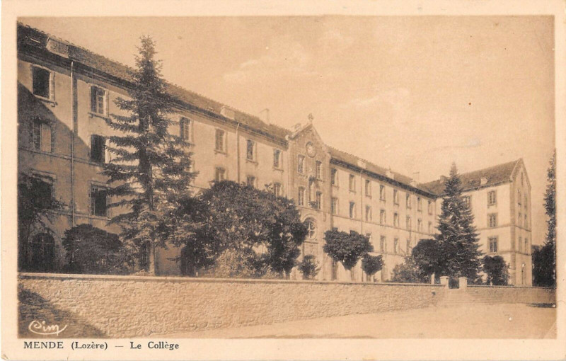 Carte postale ancienne Mende Le College à Mende