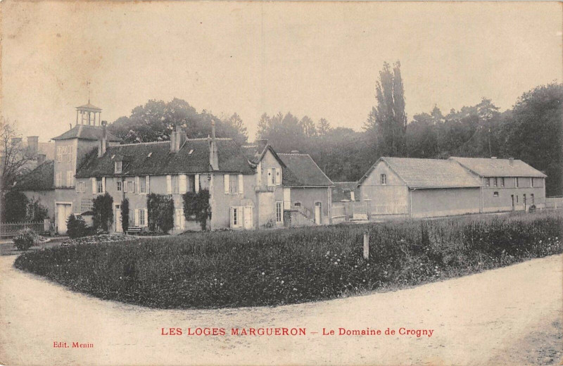 Carte postale ancienne Les Loges Margueron Le Domaine De Crogny aux Loges-Margueron