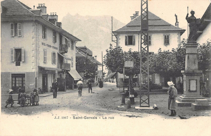 Carte postale ancienne Saint Gervais La Rue (dos non divisé)