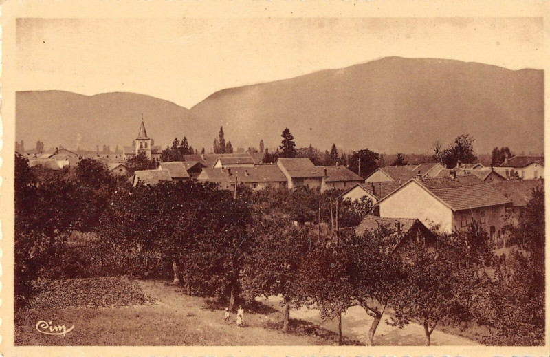 Carte postale ancienne Valleiry Vue Generale à Valleiry