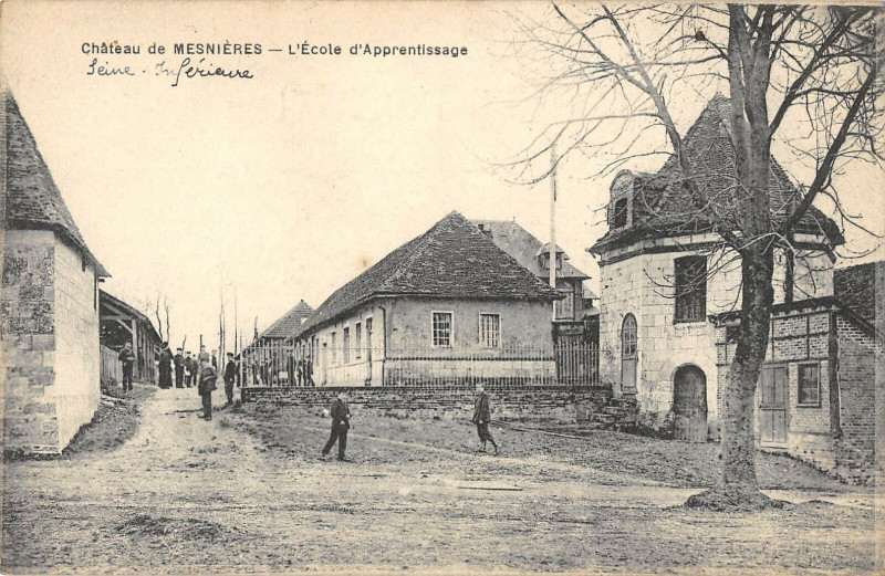 Carte postale ancienne Chateau De Mesnieres Ecole Apprentissage