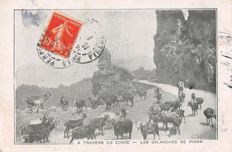 Carte postale ancienne 20 Corse Les Calanches De Piana à Piana