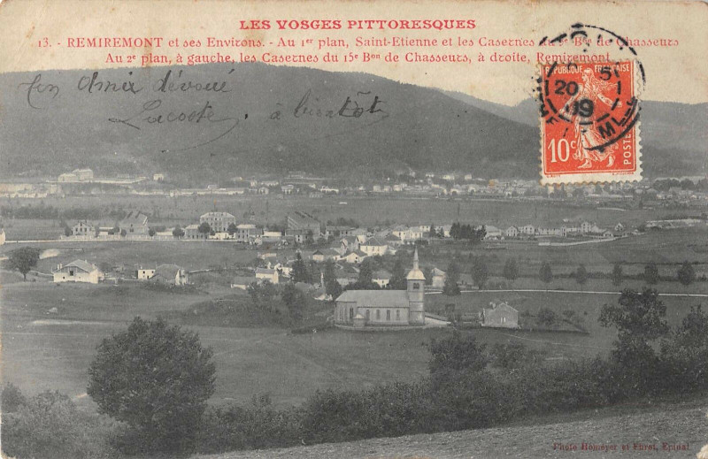 Carte postale ancienne Remiremont Et Ses Environs à Remiremont
