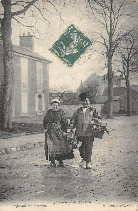 Carte postale ancienne J'Rev'Nons De Pontoise à Pontoise