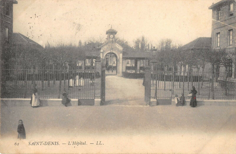 Carte postale ancienne Saint Denis L'Hopital à Saint-Denis