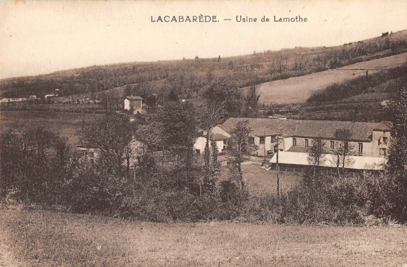 Carte postale ancienne Lacabarede Usine De Lamothe à Lacabarède