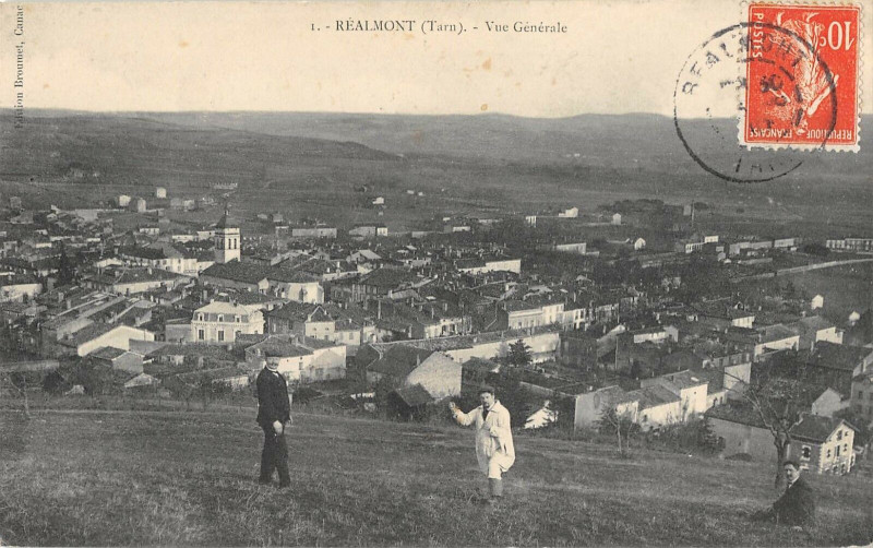 Carte postale ancienne Realmont Vue Generale à Réalmont