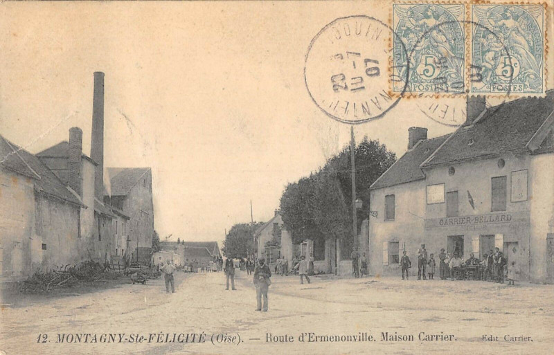 Carte postale ancienne Ressons Sur Matz Postes Et Telegraphes à Ressons-sur-Matz