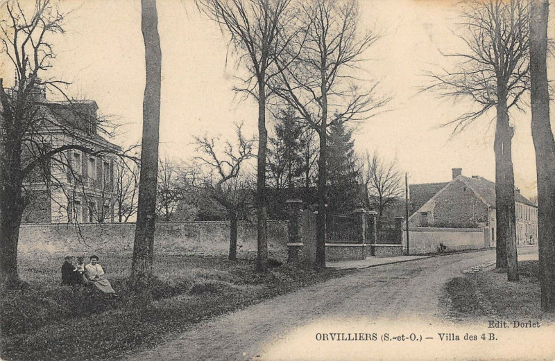Carte postale ancienne Orvilliers Villa Des 4B à Orvilliers