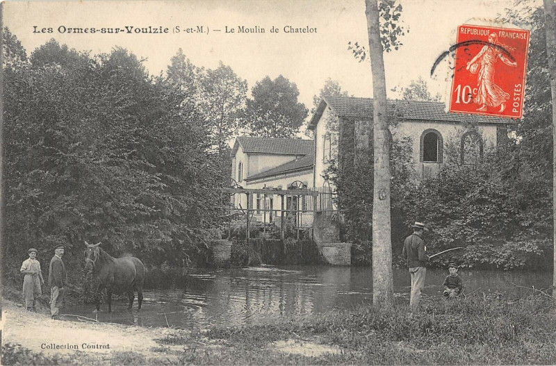 Carte postale ancienne Les Ormes Sur Voulzie Le Moulin De Chatelot aux Ormes-sur-Voulzie