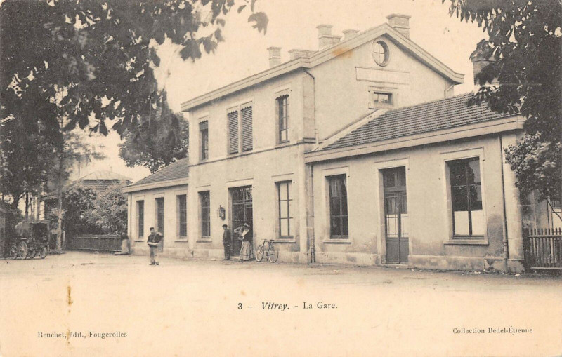 Carte postale ancienne Vitrey La Gare