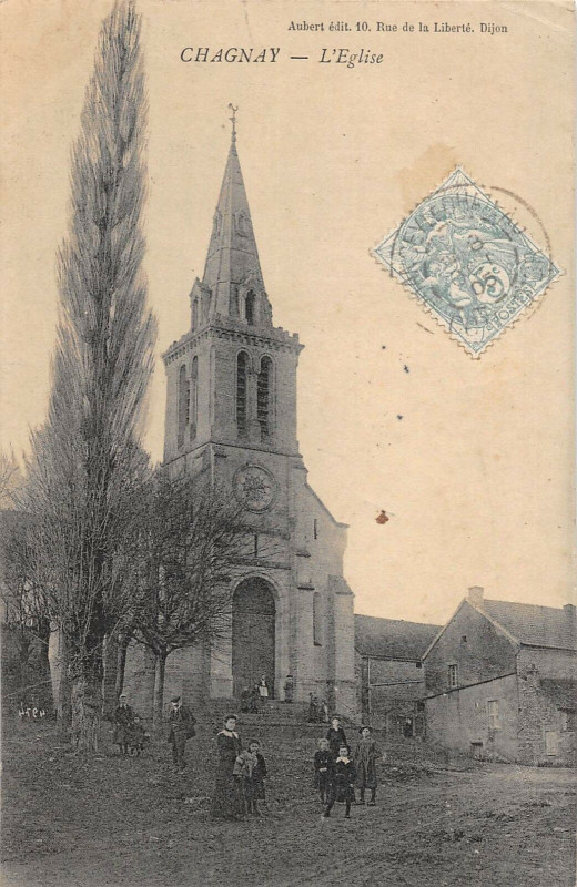 Carte postale ancienne Chagnay L'Eglise