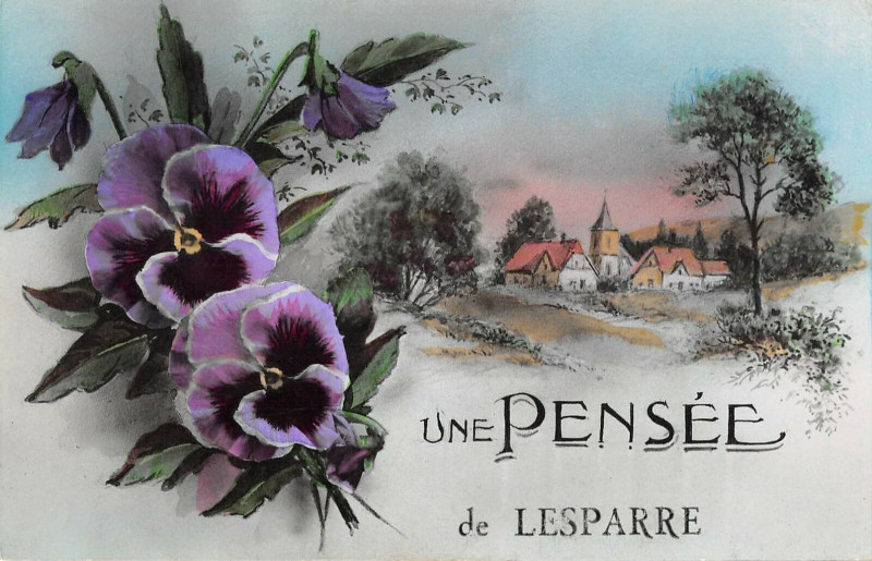 Carte postale ancienne Une Pensee De Lesparre