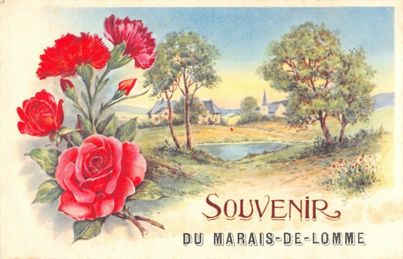 Carte postale ancienne Souvenir Du Marais De Lomme