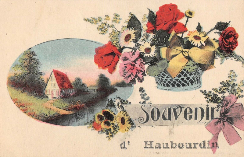 Carte postale ancienne Souvenir D'Haubourdin à Haubourdin