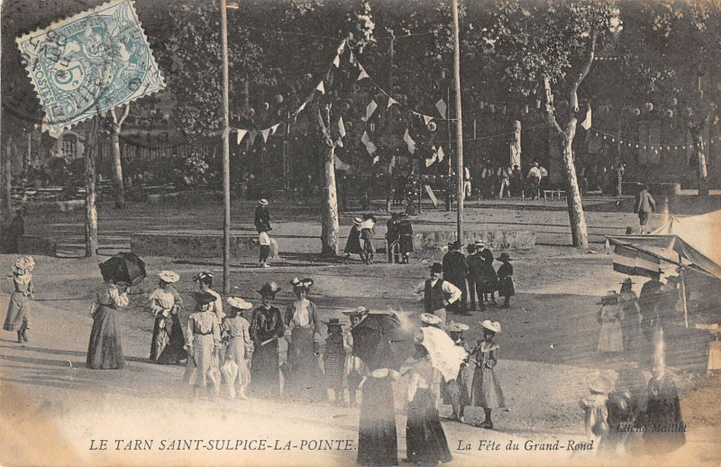 Carte postale ancienne Saint Sulpice La Pointe La Fete Du Grand Rond (cliché pas courant à Saint-Sulpice-la-Pointe