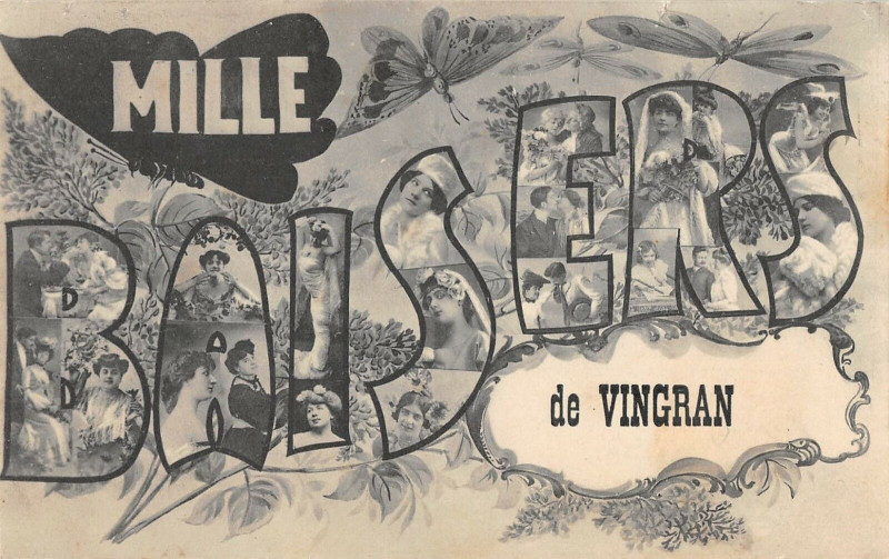 Carte postale ancienne Mille Baisers De Vingrau à Vingrau