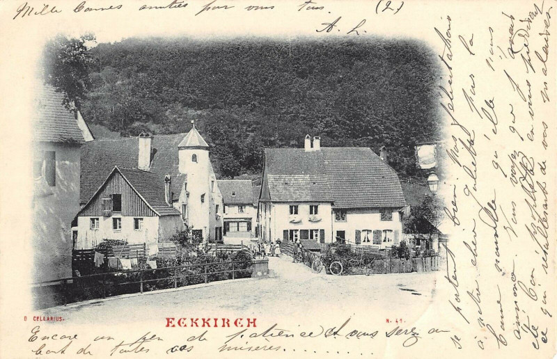 Carte postale ancienne Eckkirch (dos non divisé)  Annee 1899