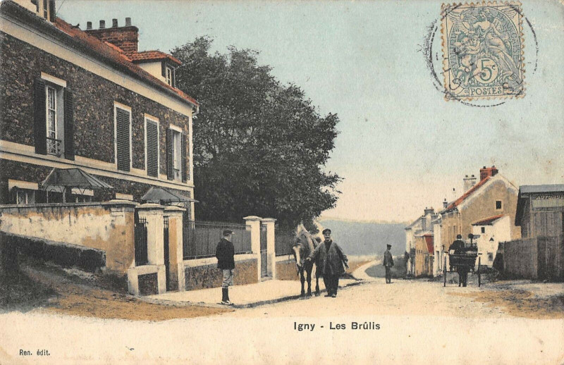 Carte postale ancienne Igny Les Brulis à Igny