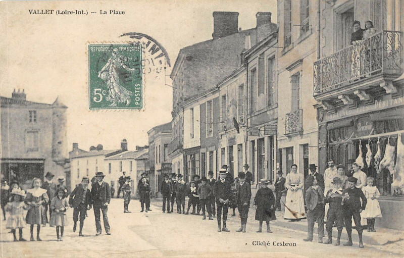 Carte postale ancienne Vallet La Place à Vallet