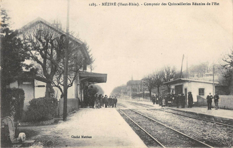 Carte postale ancienne Mezire Comptoir Des Quincailleries Reunies De L'Est à Méziré