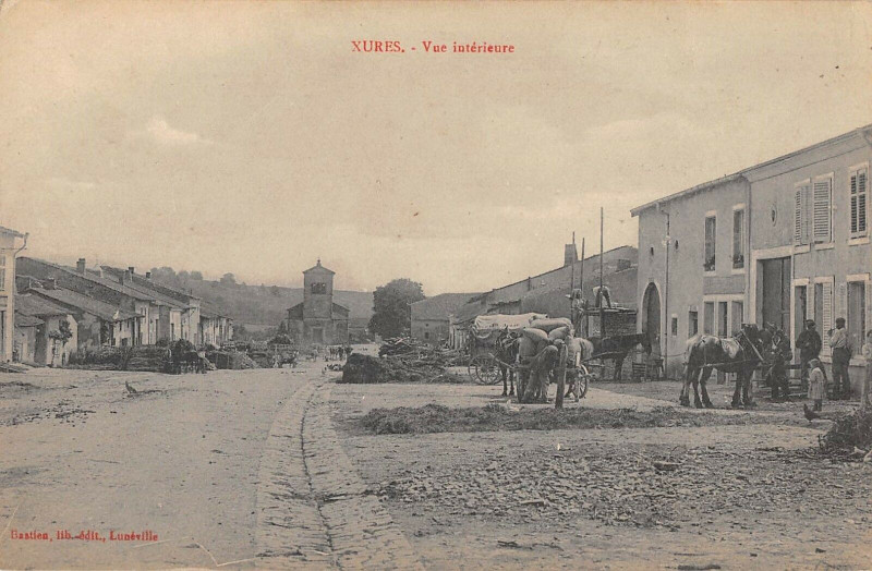 Carte postale ancienne Xures Vue Interieure à Xures