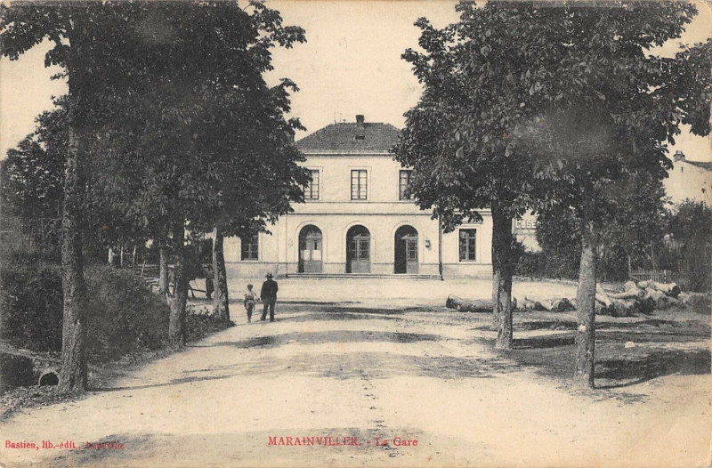 Carte postale ancienne Marainviller La Gare à Marainviller