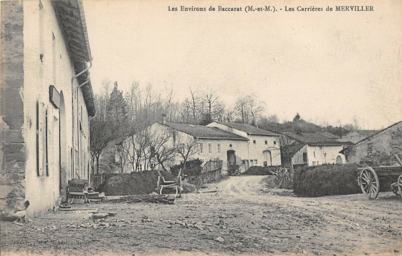 Carte postale ancienne Les Carrieres De Merviller à Merviller