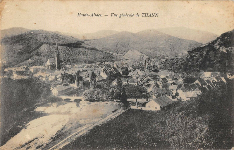 Carte postale ancienne Vue Generale De Thann à Thann