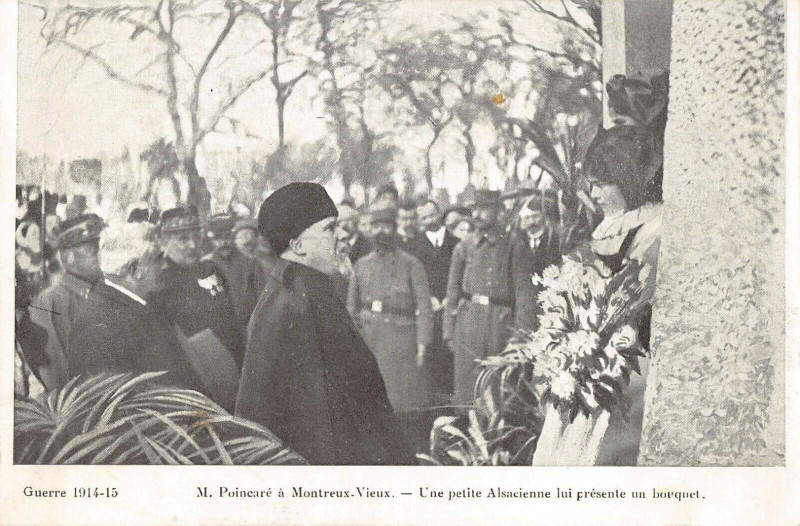 Carte postale ancienne M.poincare A Montreux Vieux à Montreux-Vieux