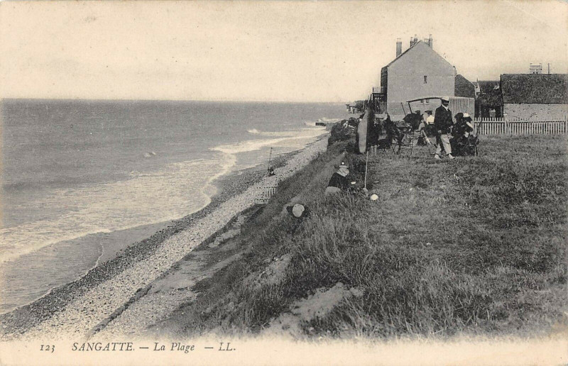 Carte postale ancienne Sangatte La Plage à Sangatte