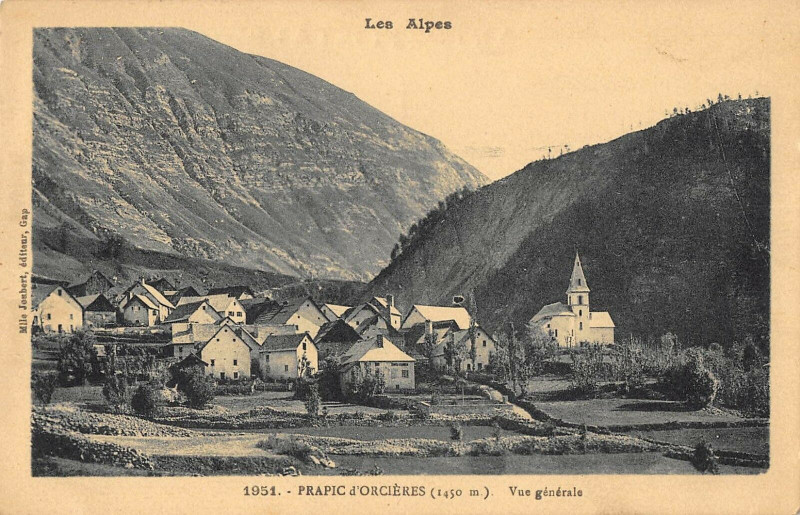 Carte postale ancienne Prapic D'Orcieres Vue Generale