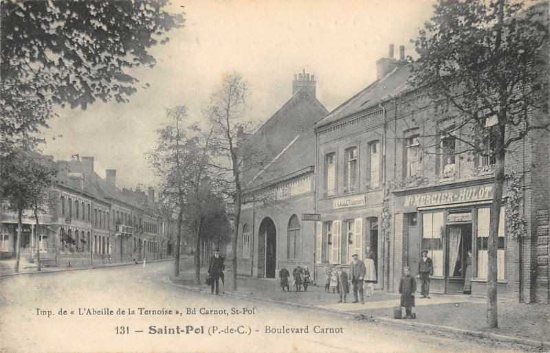 Carte postale ancienne Saint Pol Boulevard Carnot