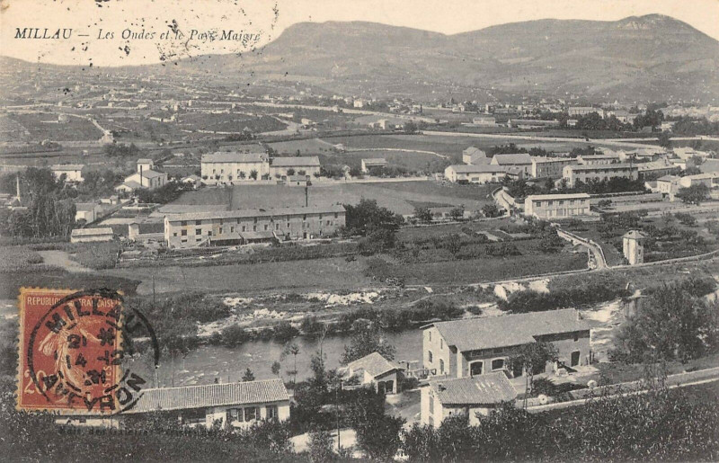 Carte postale ancienne Millau Les Ondes Et Le Pays Maigre à Millau