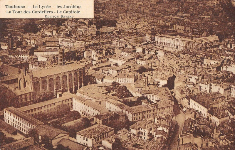 Carte postale ancienne Toulouse Lycee Jacobins Capitole à Toulouse