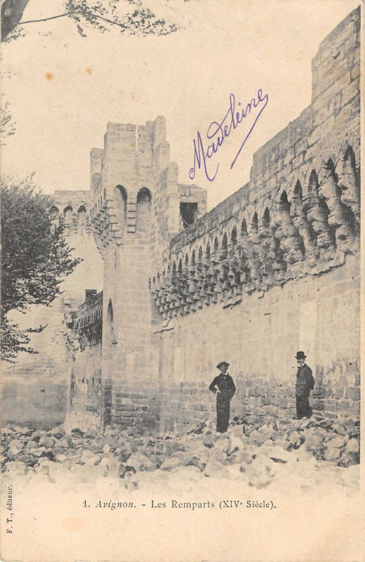 Carte postale ancienne Avignon Les Remparts à Avignon