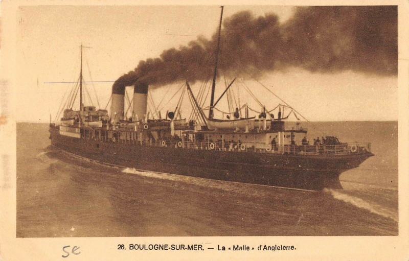 Carte postale ancienne Boulogne Sur Mer La Malle D'Angleterre à Boulogne-sur-Mer