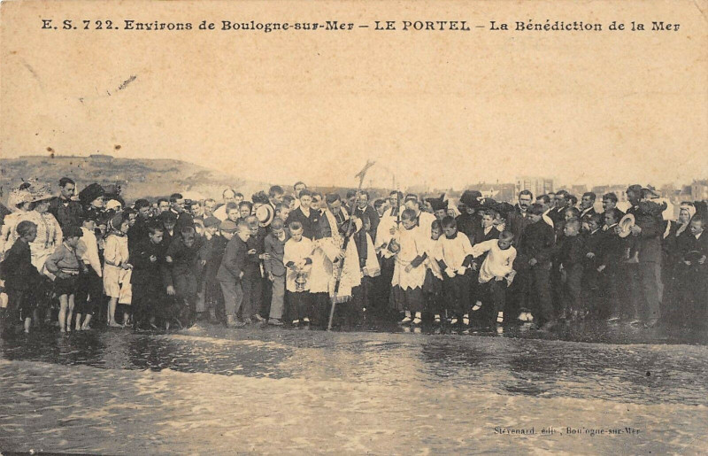 Carte postale ancienne Le Portel Benediction De La Mer au Portel